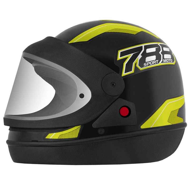 CAPACETE NEW SPORT MOTO SM 788 PTO/AMAR 58 AUTOMATICO