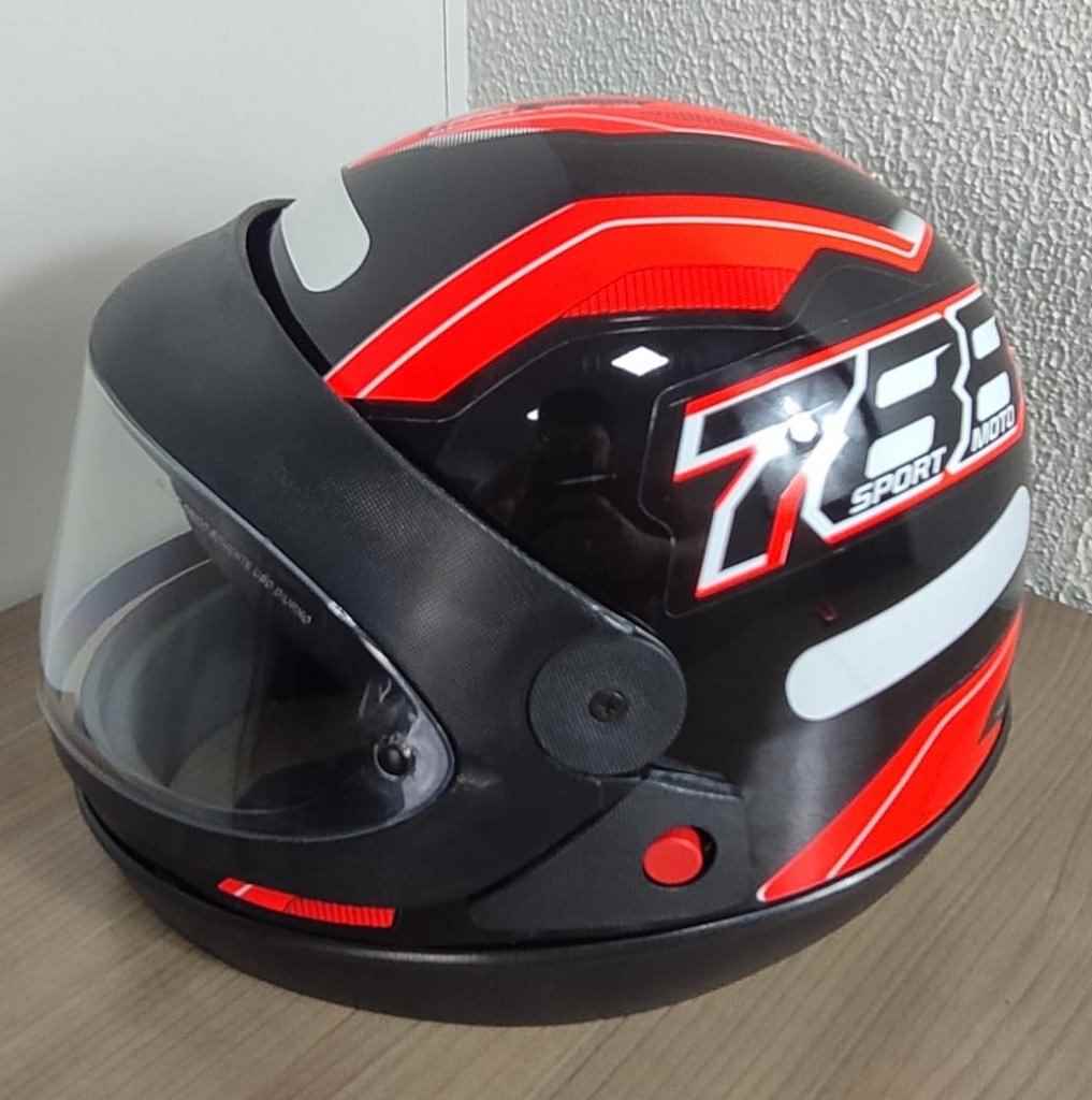 CAPACETE NEW SPORT MOTO SM 788 PTO/LAR 60 AUTOMATICO