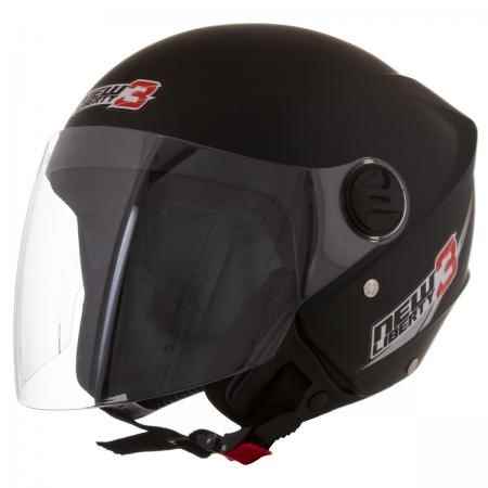 CAPACETE NEW LIBERTY 3 PRETO FOSCO 58